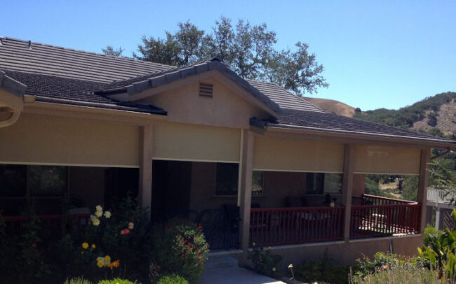 Cable System Patio Shade Down