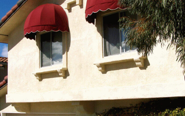 Canvas Dome fixed frame awnings