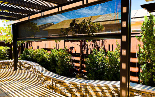 Drop Shade Back Patio