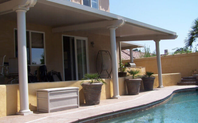 Insulated Patio Cover by Pool