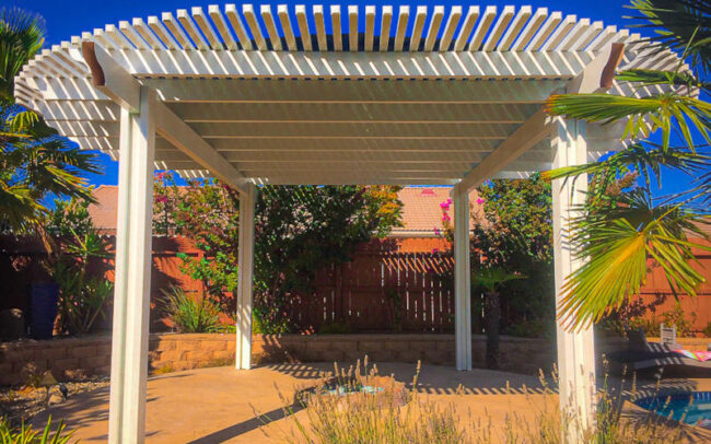 Lattice Patio Area