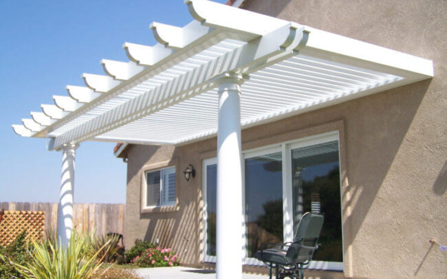 Louvered Back Patio - Open