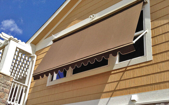 residential retractable window awning